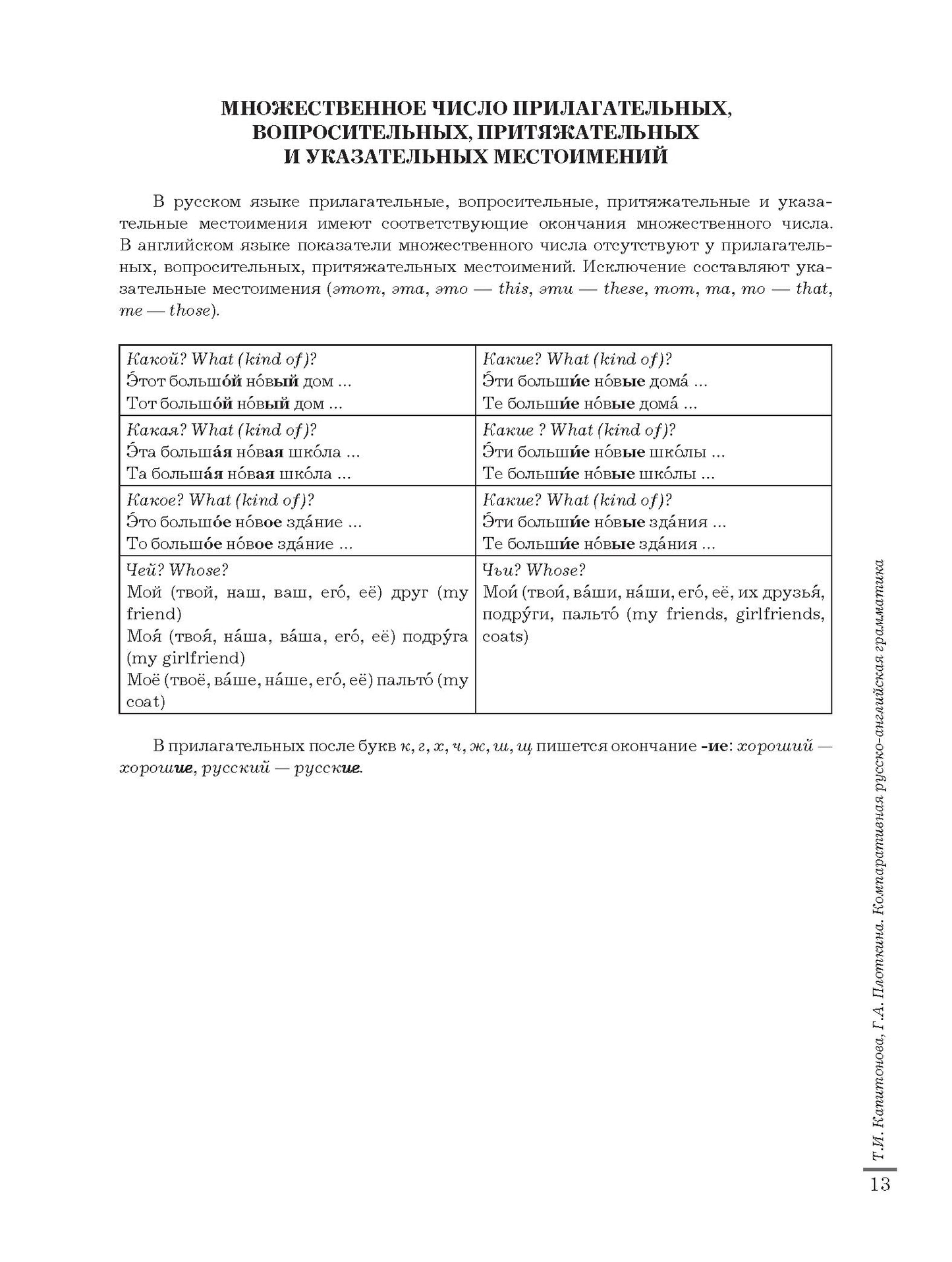 Компаративная русско-английская грамматика: учебное пособие для иностранных студентов (базовый уровень)