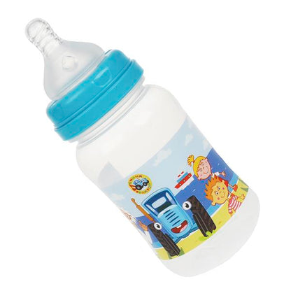 Бутылочка для корм., шир. г СИНИЙ ТРАКТОР 270 мл, сил. с., б/р. Умка в кор.12шт