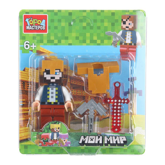 Конструктор фигурка мой мир с аксессуарами Город мастеров в кор.2*180шт