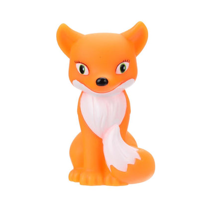 Игрушка пластизоль для ванны лиса, в сетке КАПИТОШКА в кор.2*144шт