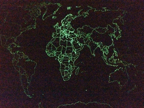 Карта мира. СВЕТЯЩАЯСЯ В ТЕМНОТЕ.Сувенирное издание. Не имеет аналогов