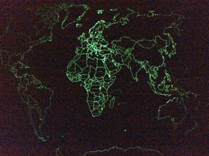 Карта мира. СВЕТЯЩАЯСЯ В ТЕМНОТЕ.Сувенирное издание. Не имеет аналогов