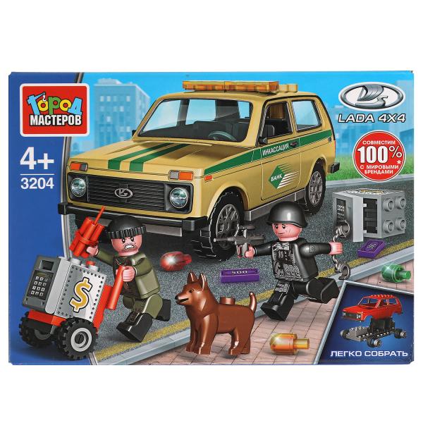 Конструктор ограбление инкассаторской МАШИНЫ, 85 дет. (легко собрать) Город мастеров в кор.80шт