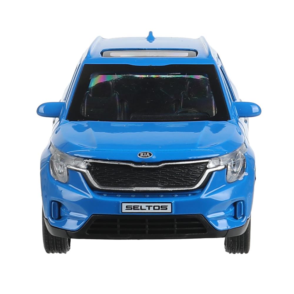 Машина металл KIA seltos длина 12 см, двери, багажник., инерц, синий, кор. Технопарк в кор.2*36шт