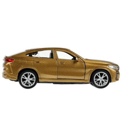 Machine en métal BMW X6 pour 12 cm, double, bagage, argent, argent, cor. Parc technologique dans le cor.2*36шт