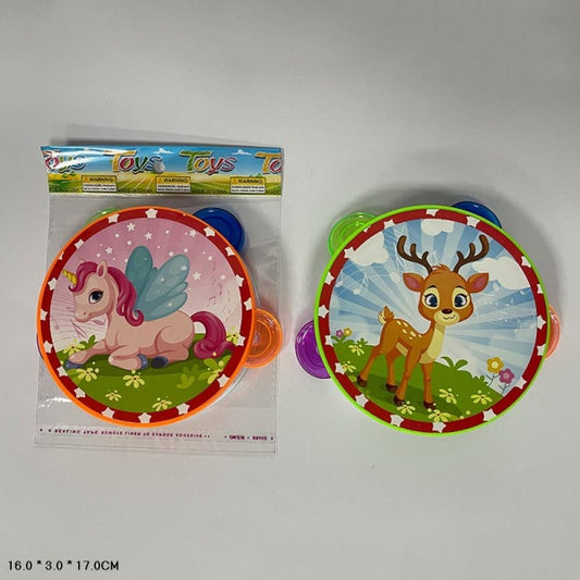 Бубен цвет в ассорт. в пак. в кор.2*216шт