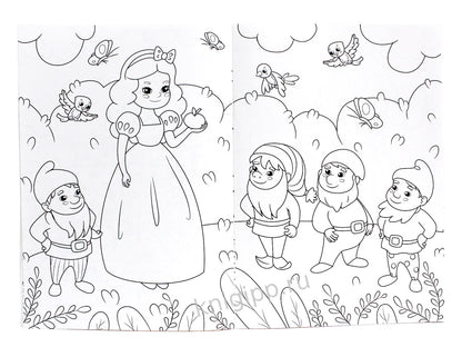 МОЯ РАСКРАСКА А4 чёрная. СКАЗОЧНЫЙ МИР