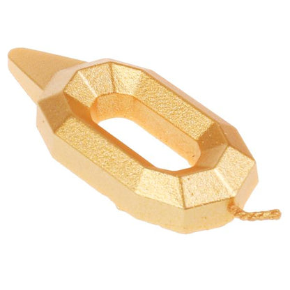 Свеча для торта, цифра "0" золото, блистер,с днем рождения ЧУДО ПРАЗДНИК в кор.48шт