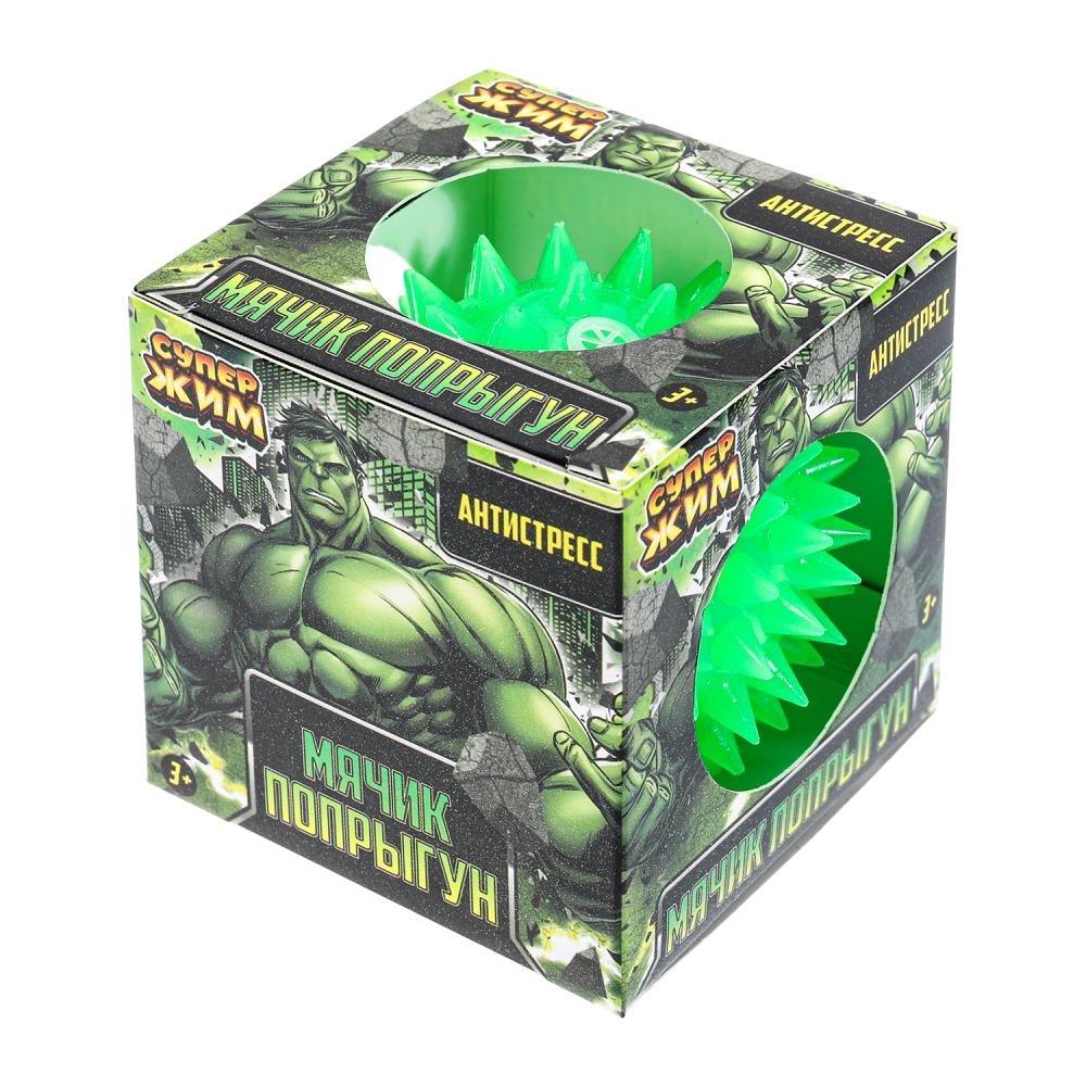 Супер Жим. Игрушка мялка "Мяч-попрыгун" 6см, цвета в асс.,уп-12шт в кор.12уп. арт.TG01H-JB-RU