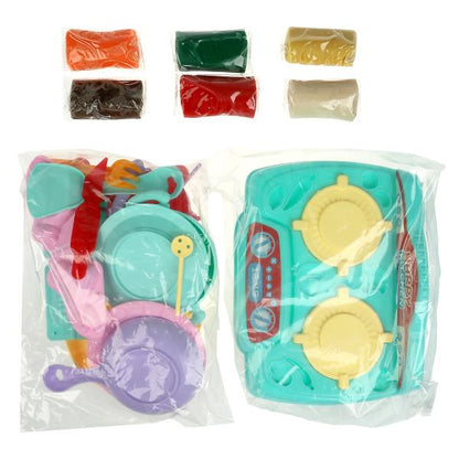 Набор с тестом для лепки и формочек плиты, 33 см МУЛЬТИ АРТ в кор.4шт