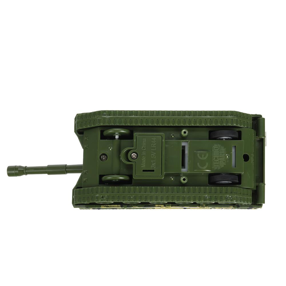 Модель металл МСТА-ГАУБИЦА 12 см, вращается башня, инерция, камуф, кор. Технопарк в кор.2*24шт