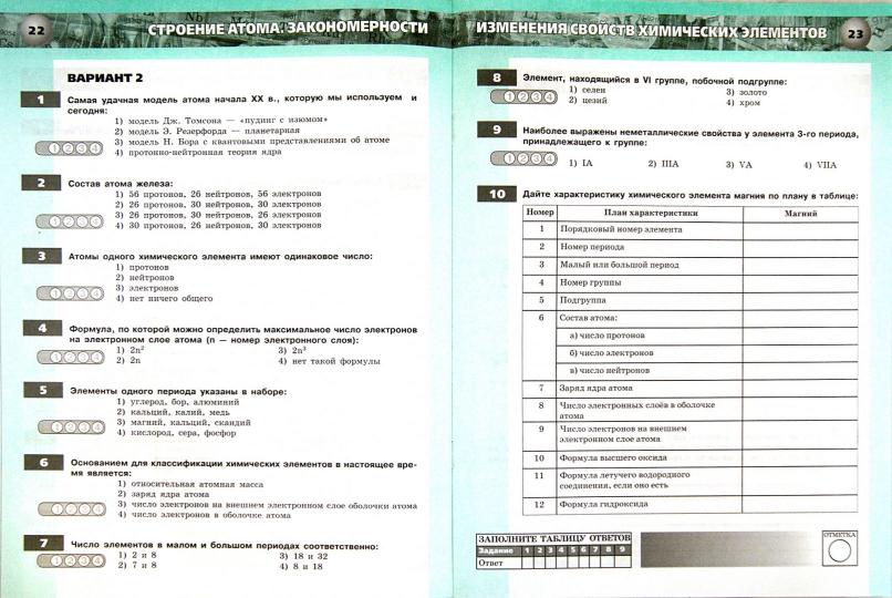 Химия 8кл [Тетрадь-экзаменатор]
