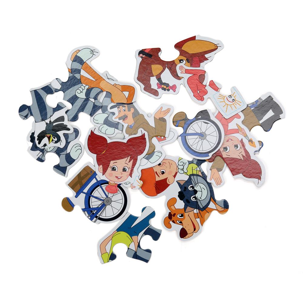 Простоквашино. Союзмультфильм. Des maxi-pazles. 5 paquets. 170х130х40 mm. Умные игры в кор.50шт