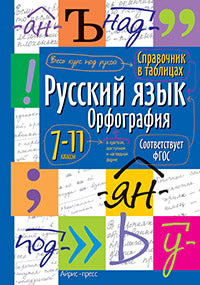 Справочник в таблицах. Русский язык. Орфография. 7-11 класс
