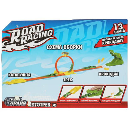 Véhicule avec catapulte, crocodile, cor.36*25*9,5 cm, ТЕХНОДРАЙВ dans cor.36шт