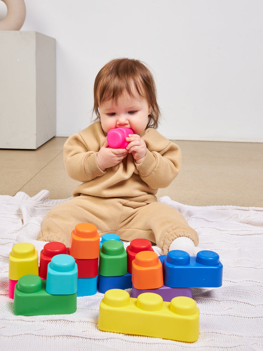 01584 ЦАРСТВО 188023 МЯГКИЕ КИРПИЧИКИ. КОНСТРУКТОР ИЗ МЯГКОГО МАТЕРИАЛА ДЛЯ САМЫХ МАЛЕНЬКИХ. 14 ДЕ