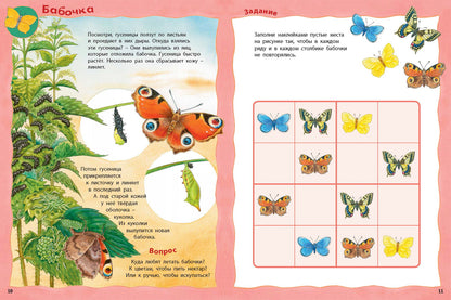 Кто живёт на лугу? Книжка-активити с развивающими заданиями, головоломками, наклейками (СНИЖЕНА ЦЕНА)