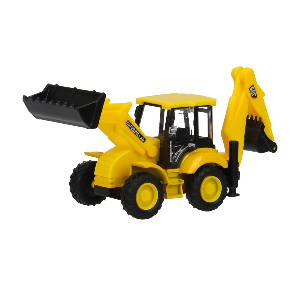 Машина металл гусеничный экскаватор-погрузчик, 15 см, дверь, инерция Технопарк в кор.2*24шт