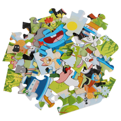 Синий трактор. Макси-пазлы в коробке. Пазл 35 деталей. Умные игры в кор.24шт