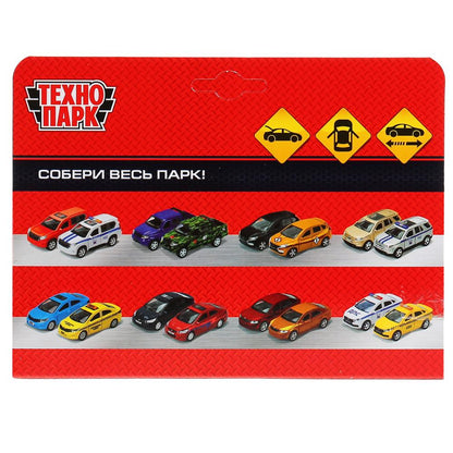 2401-12-BK 299335 Машина металл ГАЗ-2401 ВОЛГА длина 12 см, двери, багаж, инерц, черный, кор. Техноп