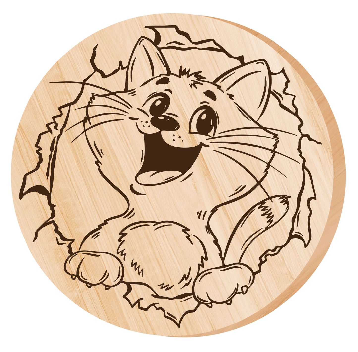 Выжигание. Dosette pour le voyage "Котик" (largeur 130 mm, conversion A5)