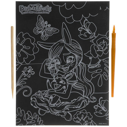 Набор д/дет творчества ЭНЧЕНТИМАЛС гравюра 18*24 см, золотая МУЛЬТИ АРТ в кор.120шт