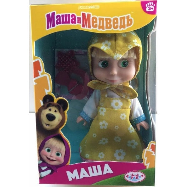 Kukle Masha et Medvedь 15 cm, sans звука, акс, кор КАРАПУЗ в кор.30шт