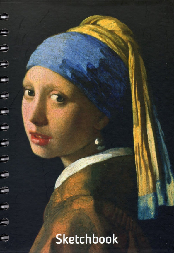 Скетчбук 100л,А5,спир,Вермеер.Девушка с жем.,05656