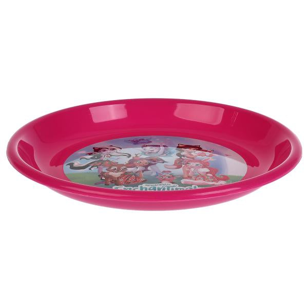 Enchantimals. Тарелка детская плоская пластиковая, 185х185х23 мм, ТМ Умка<br> в кор.60шт