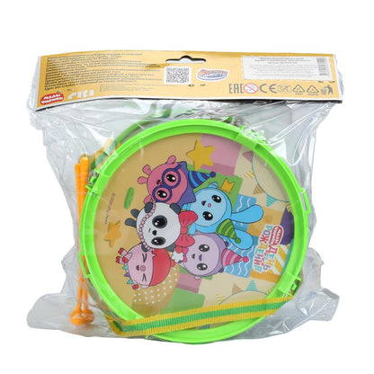 Барабан Малышарики в пакете 24,5*17*10 см ИГРАЕМ ВМЕСТЕ в кор.72шт