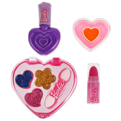 Косметика ДЛЯ ДЕВОЧЕК БАРБИ тени с блестками, помада, блеск для губ, лак МИЛАЯ ЛЕДИ в кор.2*120шт