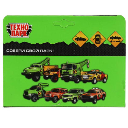 Machine en métal FORD F150 RAPTOR ХИЩНИКИ 12 см, двер, баг, инер, красный, kor. Parc technologique dans le cor.2*36шт