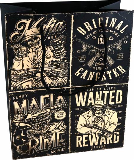 Пакет подарочный (M) "Мафия.Винтаж",15.19.02288