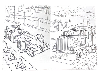 РАСКРАСКА А4 эконом. В ГОРОДЕ МАШИН