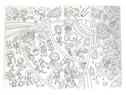 РАСКРАСКА-ВИММЕЛЬБУХ. КОСМИЧЕСКИЕ ПРИКЛЮЧЕНИЯ