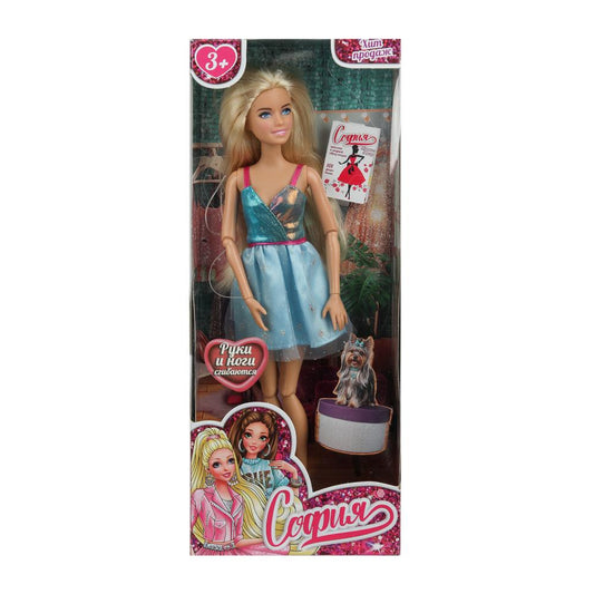 Кукла 29см София, руки и ноги сгиб., кор. КАРАПУЗ в кор.24шт