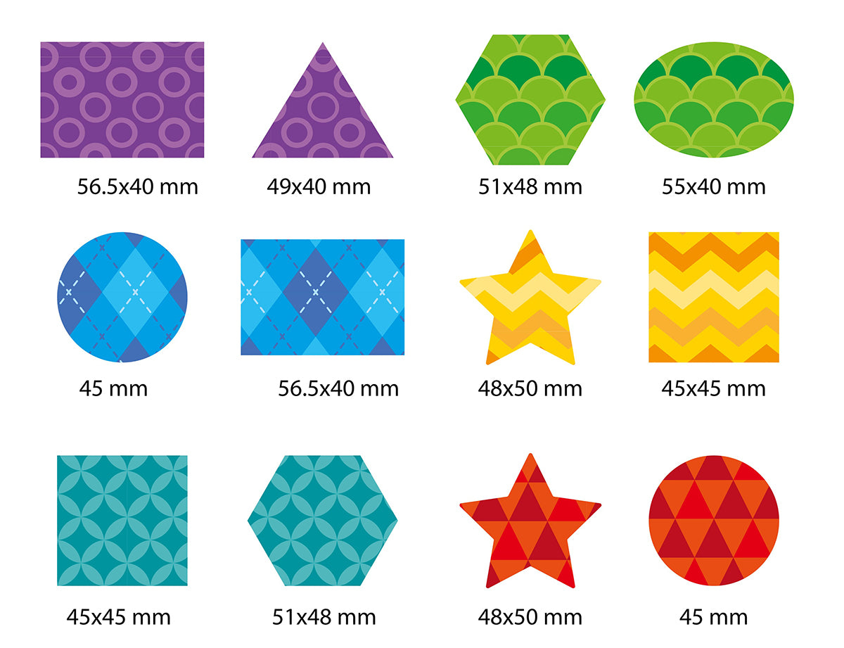 Игра на липучках "Методика Сегена" из фетра, набор № 1