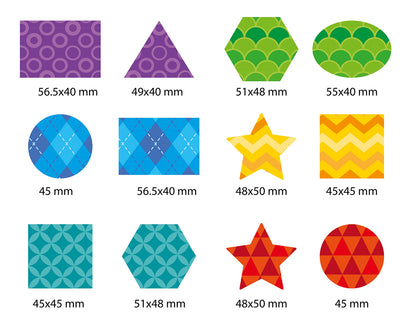 Игра на липучках "Методика Сегена" из фетра, набор № 1