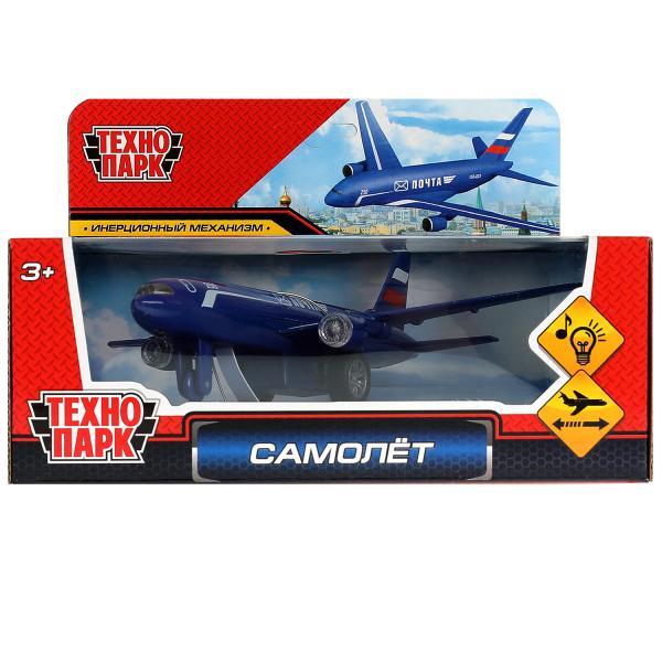 1792842-R2 340640 Модель металл свет-звук САМОЛЕТ ПОЧТА 18,5 см, инерция, кор. Технопарк в кор.2*60ш