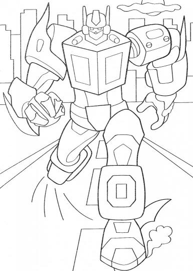 РАСКРАСКА А4 эконом. ГОРОД РОБОТОВ