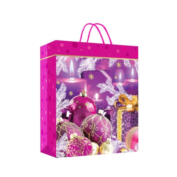 Пакет подарочный МАТОВЫЙ м,новый год,140 гр/м2 ЧУДО ПРАЗДНИК в кор.12*12шт