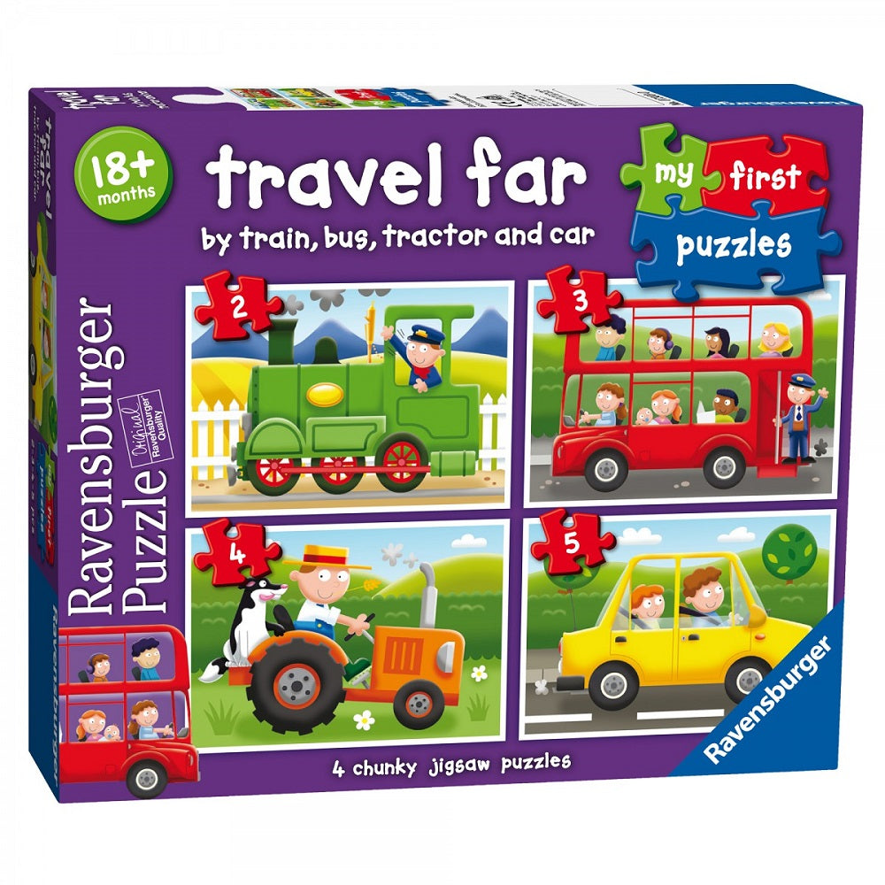 Ravensburger. Пазл карт. 4 в 1 арт.07303 "Моё первое путешествие"