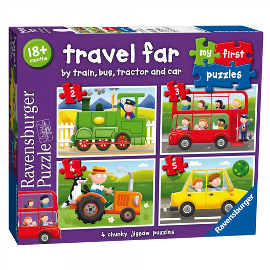 Ravensburger. Пазл карт. 4 в 1 арт.07303 "Моё первое путешествие"