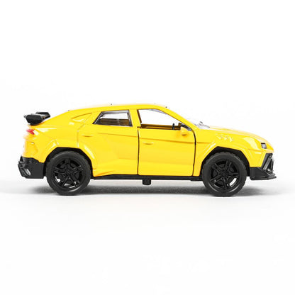 Машина металл свет-звук lamborghini urus 12см,св/зв, двер.инерц.,кор. Технопарк в кор.2*48шт