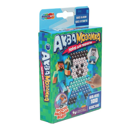 Аквамозаика 100 бусин мир пикселей МУЛЬТИ АРТ в кор.48шт