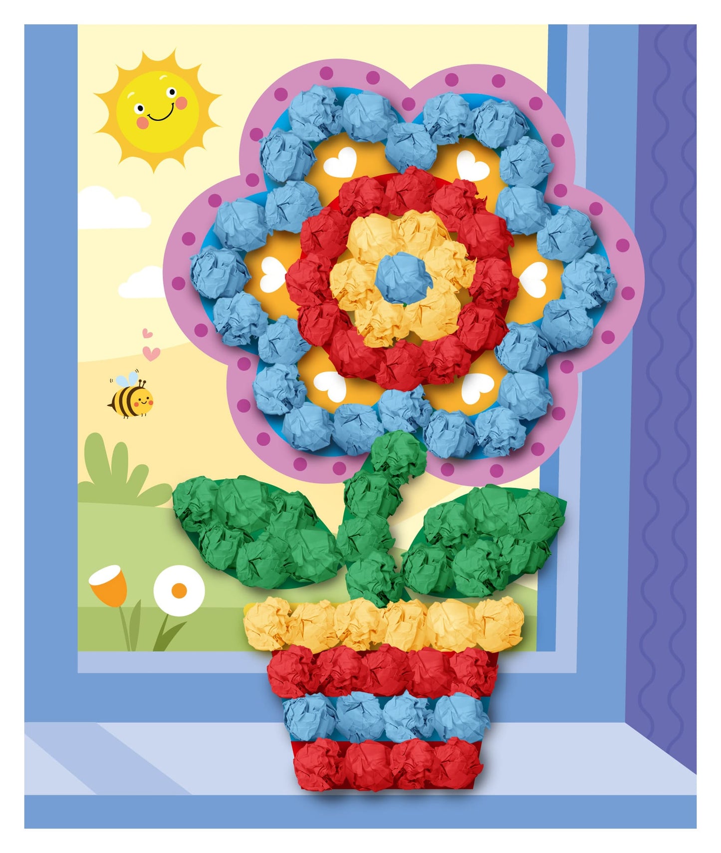 Набор для творчества. Аппликация из тишью "Цветок" размер 138х165