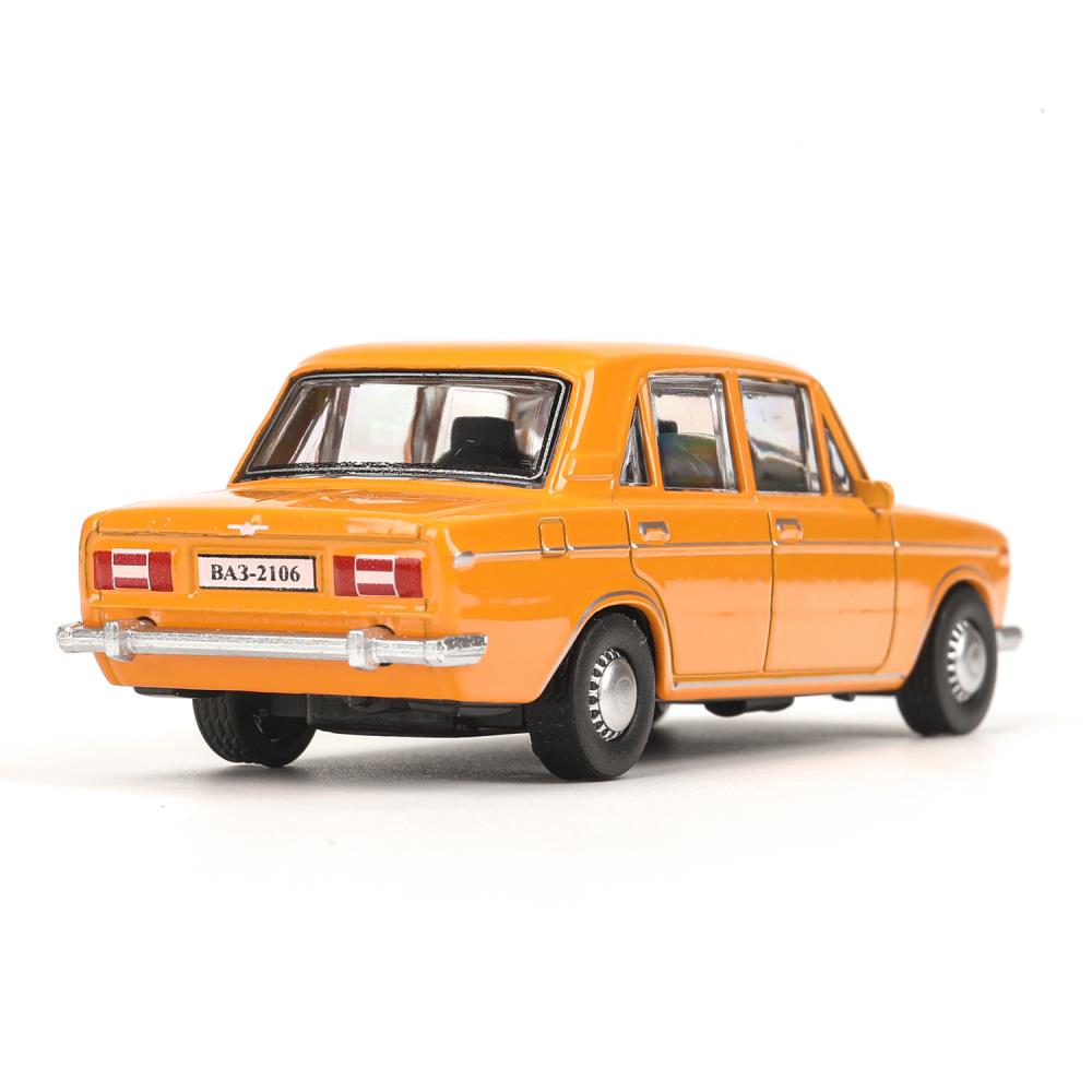 Машина металл LADA lada 2106 длина 10,5 см, инерц, оранжевый, кор. Технопарк в кор.2*36шт
