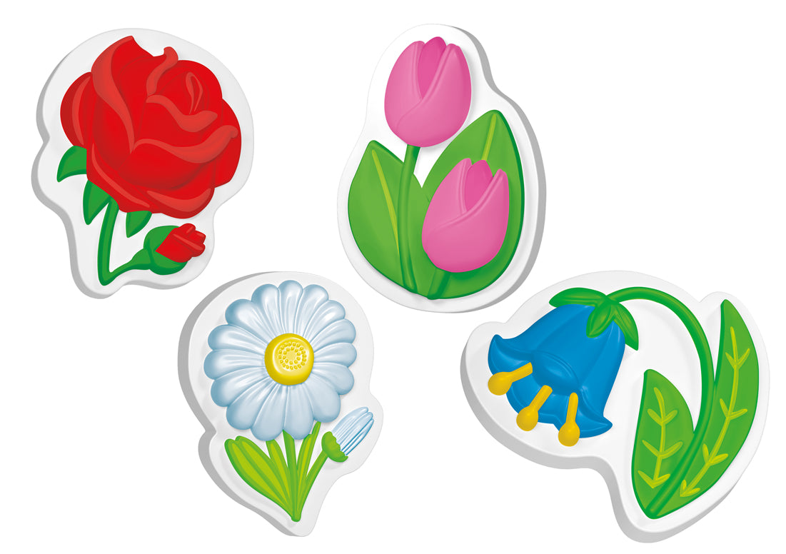 Магниты из гипса под роспись "Цветы"