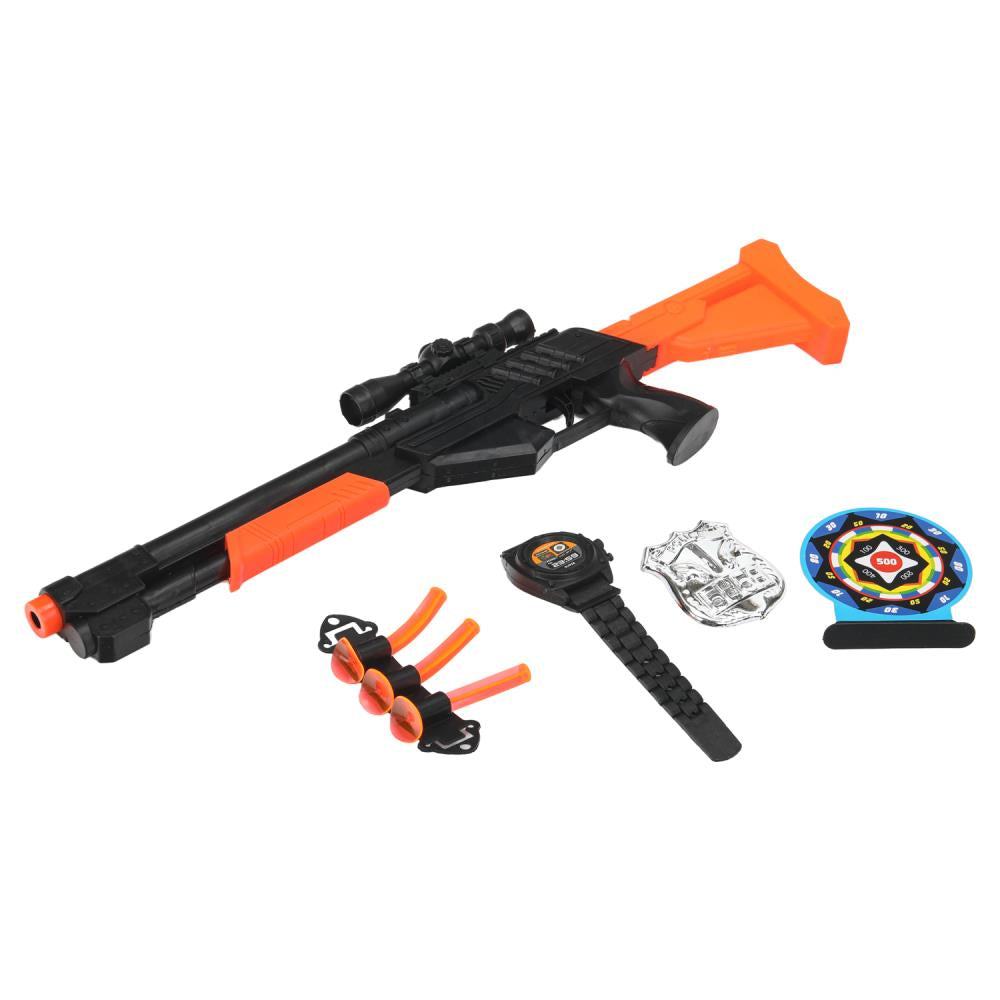 Набор оружия ПОЛИЦИЯ автомат с присосками, блист.18*56*5см ИГРАЕМ ВМЕСТЕ в кор.2*96шт