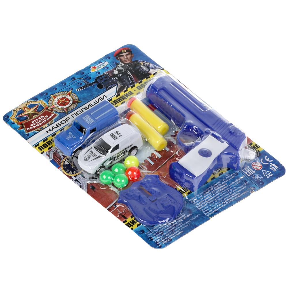 Набор полиции пистолет с шариками и мягкими пулями на блистере ТМ "ИГРАЕМ ВМЕСТЕ" в кор.2*144шт